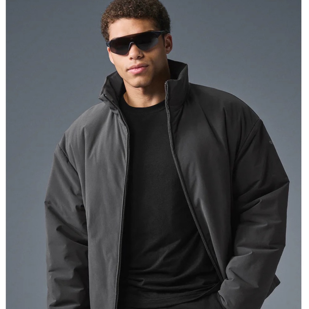 ALO Yoga Men's Charcoal Puffer Jacket